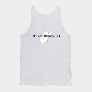 West Virginia Colored State Letters Tank Top